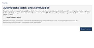 Automatische Match Funktion zur Praxisübergabe