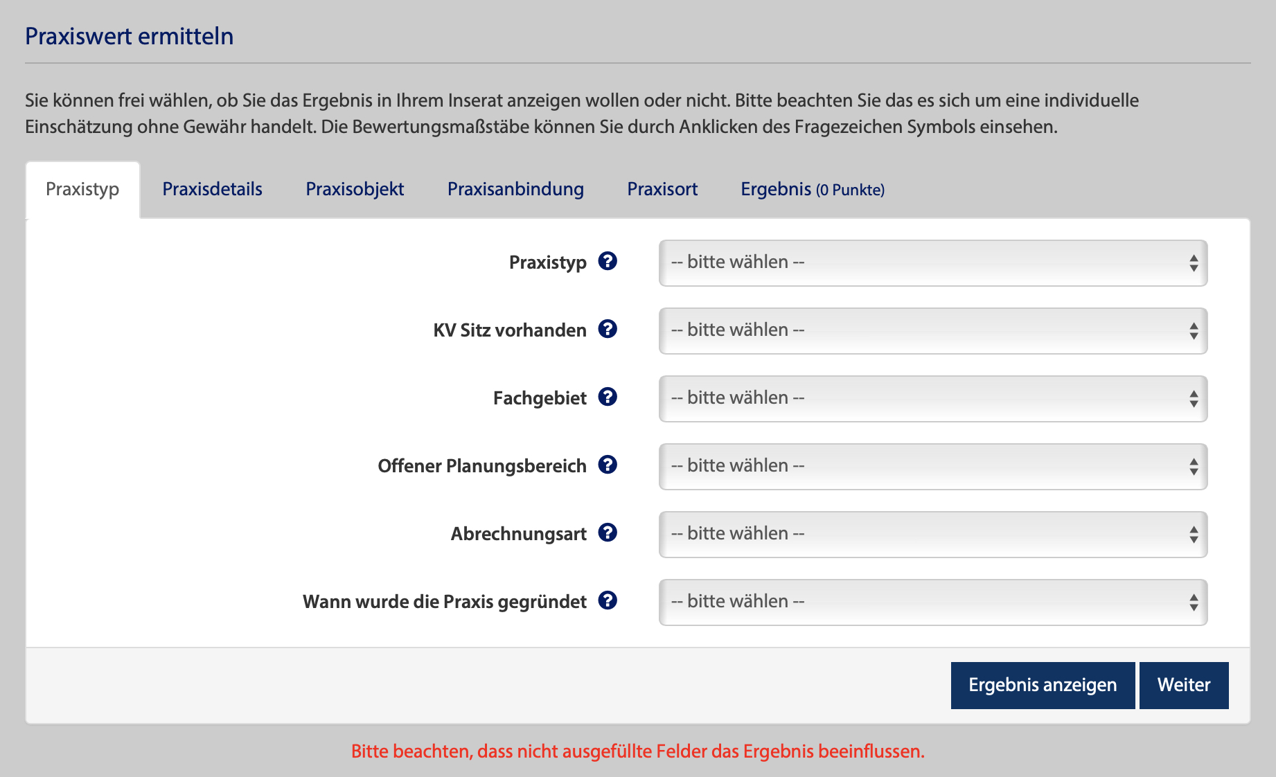 Praxisübernahme Praxiswert ermitteln