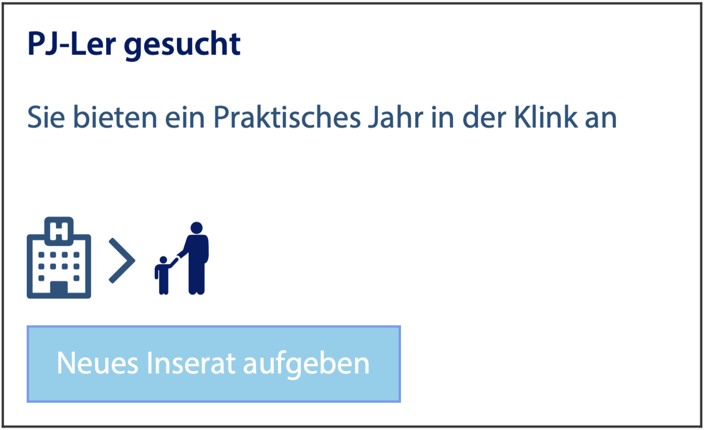 Stellenangebot für PJ Studierende