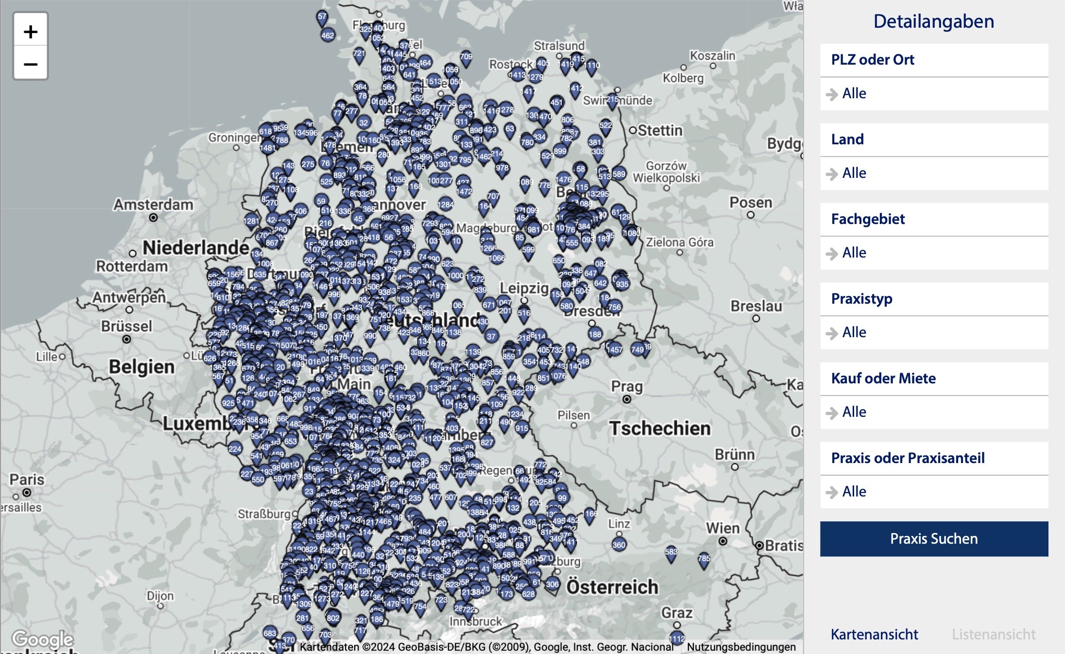 Karte Map Praxisabgabe