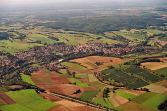 Sicht von oben auf Angelbachtal